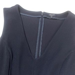 Madewell Medium Navy Zip Back‎ Sleeveless Dress Style 08794